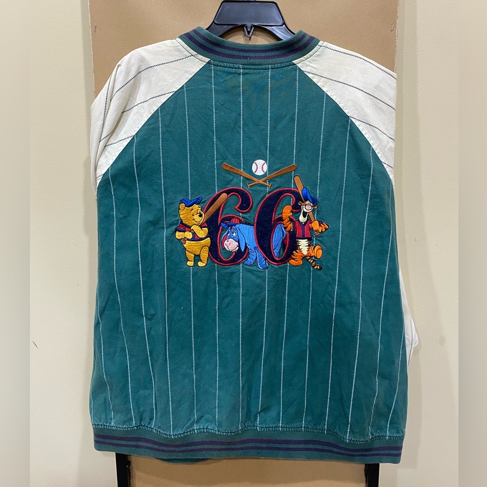 Vintage Disney Winnie The Pooh Baseball Jacket Retro Size XL - Picture 2 of 16
